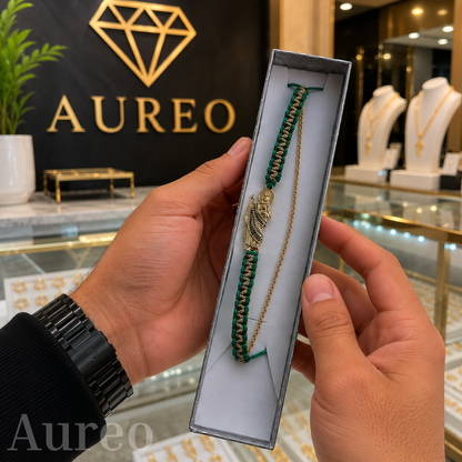 Pulsera San Judas Tadeo Laminado En Oro laminado 18k